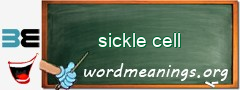 WordMeaning blackboard for sickle cell